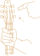 Tapered Headstock - Tuning Made Easy